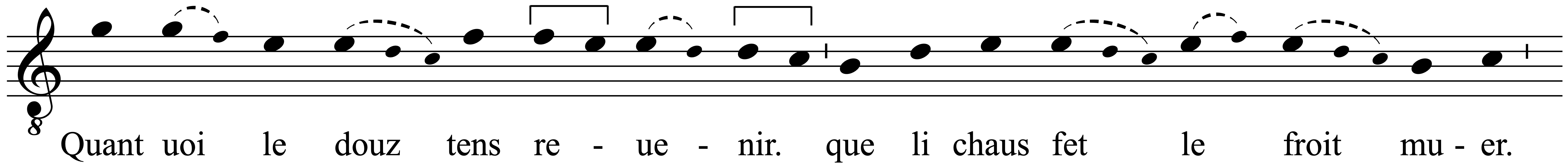 Work musical notation